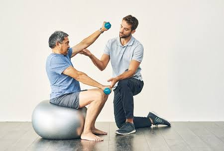 Physiotherapy session